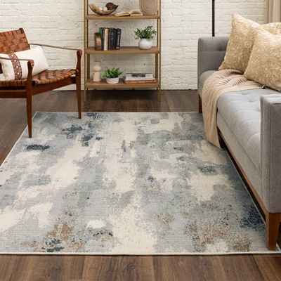 Watercolor Area Rug Gray - Threshold™ 2 Watercolor Area Rug Gray - Threshold™ - Image 2