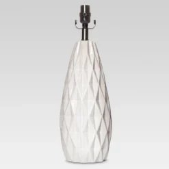 Faceted Ceramic Large Lamp Base White - Threshold™ -Threshold Home Outlet Store GUEST 048a6fec 999a 4be3 b619 5d35c87ec3f0
