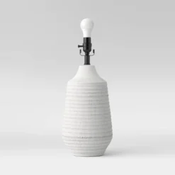 Large Textured Ceramic Lamp Base White - Threshold™ -Threshold Home Outlet Store GUEST 05ac9567 5c6a 439e a9a1 0b2a15ad6130