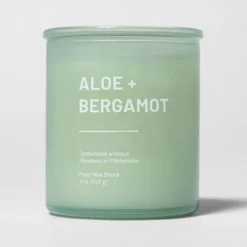Glass Jar Aloe And Bergamot Candle Green - Threshold™ 10 Glass Jar Aloe And Bergamot Candle Green - Threshold™ -Threshold Home Outlet Store GUEST 073b9542 5bc7 4c27 b1bf 1bfff5fc259b