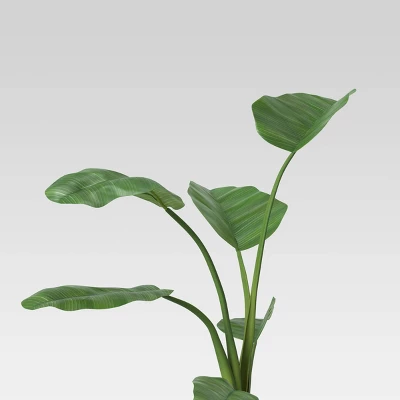 36" X 26" Artificial Travelers Banana Leaf In Pot - Threshold™ 2 36" X 26" Artificial Travelers Banana Leaf In Pot - Threshold™ - Image 2