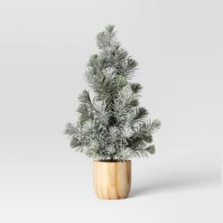Artificial Plant Snowy Tree In Wood Pot - Threshold™ -Threshold Home Outlet Store GUEST 0ac3b3dc 3fc0 4633 b25b 3cd1be8f10cb