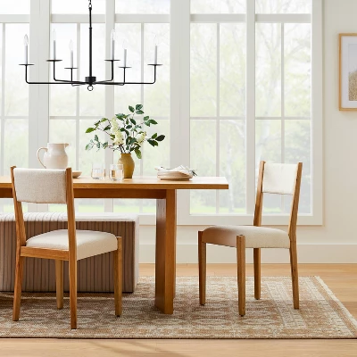 6-Light Hammered Metal Chandelier Black - Threshold™ Designed With Studio McGee 1 6-Light Hammered Metal Chandelier Black - Threshold™ Designed With Studio McGee