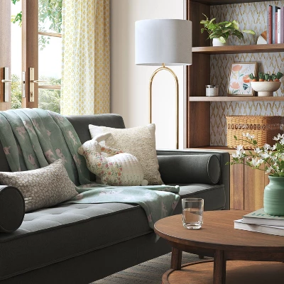 Velvet Jacquard Cheetah Lumbar Throw Pillow Beige - Threshold™ 1 Velvet Jacquard Cheetah Lumbar Throw Pillow Beige - Threshold™