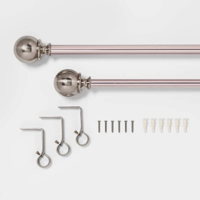 Ball Curtain Rod - Threshold 1 Ball Curtain Rod - Threshold