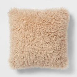 Euro Faux Mongolian Fur Decorative Throw Pillow - Threshold™ -Threshold Home Outlet Store GUEST 10926c91 642e 4466 9873 2b2e1f7e5a3e