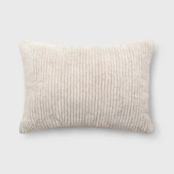 Striped Faux Fur Lumbar Throw Pillow - Threshold™ 10 Striped Faux Fur Lumbar Throw Pillow - Threshold™ -Threshold Home Outlet Store GUEST 1186dceb 42c3 4d60 a235 f27982db552d