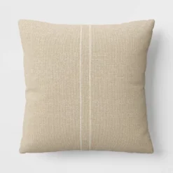 Textured Linen Striped Throw Pillow Neutral - Threshold™ -Threshold Home Outlet Store GUEST 12a0647f 85ef 4ff3 a12c e3cc27130eda