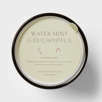 Colored Vase Glass With Dustcover Watermint And Eucalyptus Candle Green - Threshold™ 4 Colored Vase Glass With Dustcover Watermint And Eucalyptus Candle Green - Threshold™ - Image 4