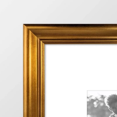 Wood Antique Wall Frame Brass - Threshold™ 2 Wood Antique Wall Frame Brass - Threshold™ - Image 2