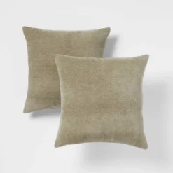 2pk Chenille Square Throw Pillows - Threshold™ -Threshold Home Outlet Store GUEST 15025fdd 30b4 491f aa83 d7cce8d6ff84