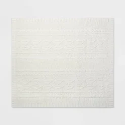 Cable Knit Chenille Throw Blanket - Threshold™