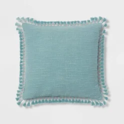 Euro Textured Slub Tassel Decorative Throw Pillow - Threshold™ -Threshold Home Outlet Store GUEST 1844d88a 7ae3 429a 8a24 992975e4da74
