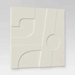 (Set Of 4) 12" X 12" 3D Decorative Graphic Tiles White - Threshold™ -Threshold Home Outlet Store GUEST 1963ffe9 2bd1 4345 85cf 92ccca36cec5