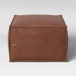 Earl Faux Leather French Seam Ottoman - Threshold™ 7 Earl Faux Leather French Seam Ottoman - Threshold™ -Threshold Home Outlet Store GUEST 1ca016c4 48cf 42c5 88cc be9b261971b8