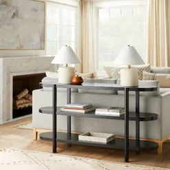 Ceramic Table Lamp With Knob Tan - Threshold™ Designed With Studio McGee