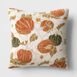 Printed Pumpkin Square Throw Pillow - Threshold™ 8 Printed Pumpkin Square Throw Pillow - Threshold™ -Threshold Home Outlet Store GUEST 2139f9f9 2c16 4d71 80ef 43ec8e441829