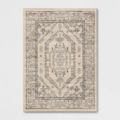 Plush Persian Style Area Rug Cream - Threshold™ -Threshold Home Outlet Store GUEST 21495567 798b 4c7e 88b2 01a16bec916d