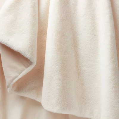 Faux Rabbit Fur Throw Blanket - Threshold™ 3 Faux Rabbit Fur Throw Blanket - Threshold™ - Image 3