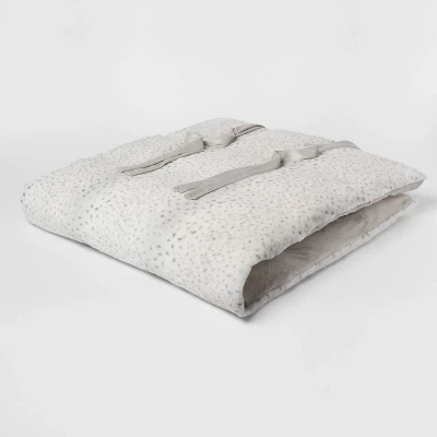 Luxe Faux Fur Lounge Pillow Ivory - Threshold™ 2 Luxe Faux Fur Lounge Pillow Ivory - Threshold™ - Image 2