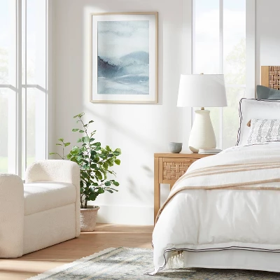 24" X 30" Ocean Abstract Framed Wall Poster Prints Blue - Threshold™ Designed With Studio McGee 1 24" X 30" Ocean Abstract Framed Wall Poster Prints Blue - Threshold™ Designed With Studio McGee