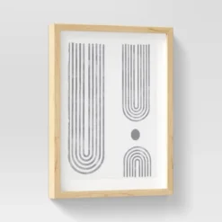 (Set Of 2) 16" X 20" Curve Lines Framed Under Glass Black - Threshold™ -Threshold Home Outlet Store GUEST 24f5d4b2 be77 44d4 8749 915176716206