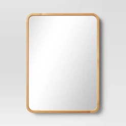 22" X 30" Rounded Corner Wood Wall Mirror - Threshold™ -Threshold Home Outlet Store GUEST 2825b806 598b 4f63 b5bc 67a80e9b7309