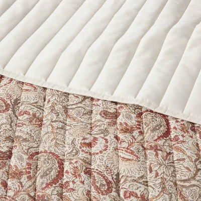 Voile Paisley Printed Quilt Cream - Threshold™ 2 Voile Paisley Printed Quilt Cream - Threshold™ - Image 2