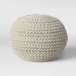 Cloverly Chunky Knit Pouf - Threshold 20 Cloverly Chunky Knit Pouf - Threshold -Threshold Home Outlet Store GUEST 298c80e6 7902 4452 b21d 0b330077374e