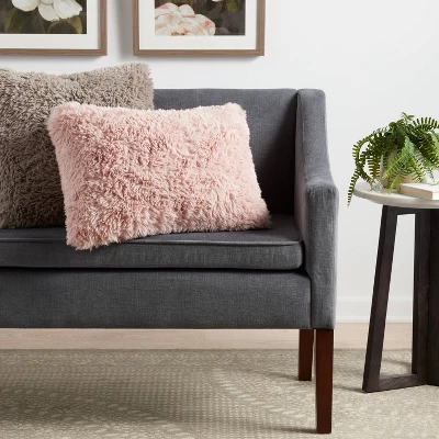 Faux Fur Throw Pillow - Threshold™ 1 Faux Fur Throw Pillow - Threshold™