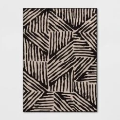 Abstract Lines Rug Black/Tan - Threshold™ -Threshold Home Outlet Store GUEST 2b3b14d6 1781 4d26 a5bb 3e2956f51323