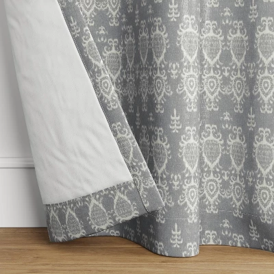 1pc Blackout Printed Matelasse Window Curtain Panel - Threshold™ 2 1pc Blackout Printed Matelasse Window Curtain Panel - Threshold™ - Image 2