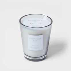 Colored Vase Glass With Dustcover Rainwater Lily Candle Gray - Threshold™ 12 Colored Vase Glass With Dustcover Rainwater Lily Candle Gray - Threshold™ -Threshold Home Outlet Store GUEST 2e50a42e 63db 4b02 b057 d911289b4b14