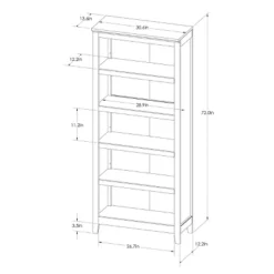 72" Carson 5 Shelf Bookcase - Threshold™ -Threshold Home Outlet Store GUEST 2f88e10f 6ec2 4b27 ab72 2713c36d7777