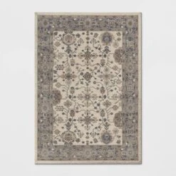 Jewel Boarder Persian Woven Rug Brown - Threshold 7 Jewel Boarder Persian Woven Rug Brown - Threshold -Threshold Home Outlet Store GUEST 30421360 e315 48d4 a1d3 979e6bf6abef