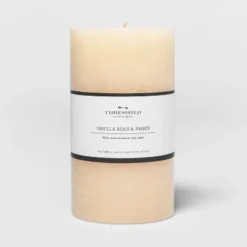 Pillar Vanilla Bean And Amber Candle - Threshold™ -Threshold Home Outlet Store GUEST 311acfd4 ed2f 4111 b923 395ad3b6df96