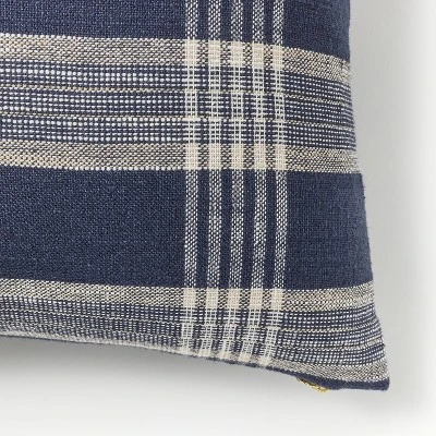 Woven Plaid Square Throw Pillow With Zipper Pull - Threshold™ Designed With Studio McGee 2 Woven Plaid Square Throw Pillow With Zipper Pull - Threshold™ Designed With Studio McGee - Image 2