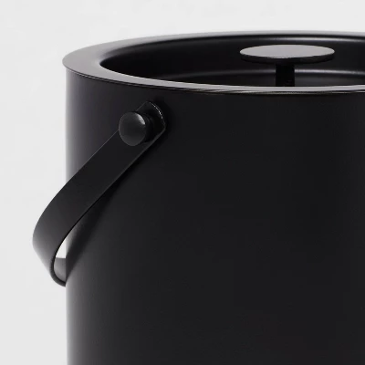 94oz Metal Ice Bucket Black - Threshold™ 2 94oz Metal Ice Bucket Black - Threshold™ - Image 2