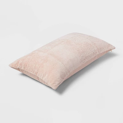 Oversized Washed Pieced Chenille Lumbar Throw Pillow - Threshold™ 2 Oversized Washed Pieced Chenille Lumbar Throw Pillow - Threshold™ - Image 2