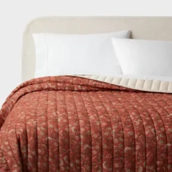 Voile Floral Printed Quilt Bronze - Threshold™ -Threshold Home Outlet Store GUEST 3424c1ce 85b3 40a5 856c d054b1d8f698