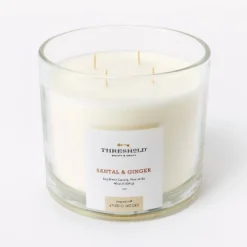 Clear Glass Santal & Ginger Candle White - Threshold™ Designed With Studio McGee -Threshold Home Outlet Store GUEST 3a24b0c4 c23b 4e1c b8e0 2304d4a02cb7