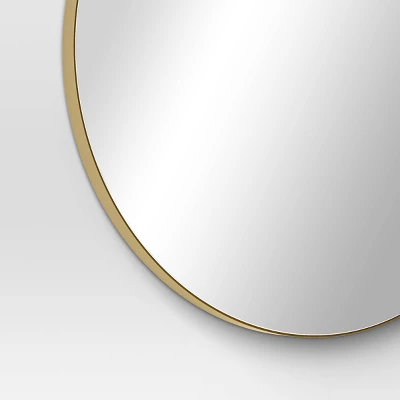 28" Round Infinity Circle Mirror Brass - Threshold™ 3 28" Round Infinity Circle Mirror Brass - Threshold™ - Image 3