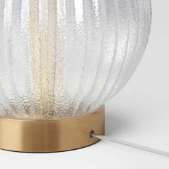 Small Ribbed Glass Lamp Base Clear - Threshold™ -Threshold Home Outlet Store GUEST 3afd392d 594c 4005 9b08 cc2e50aa3c8c