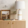 Ceramic And Wood Table Lamp (Includes LED Light Bulb) - Threshold™