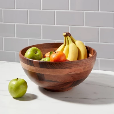 188oz Wood Signature Serving Bowl - Threshold™ 1 188oz Wood Signature Serving Bowl - Threshold™