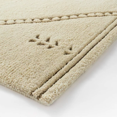 Cedar Hills Plush Geo Print Rug Cream - Threshold™ Designed With Studio McGee 2 Cedar Hills Plush Geo Print Rug Cream - Threshold™ Designed With Studio McGee - Image 2