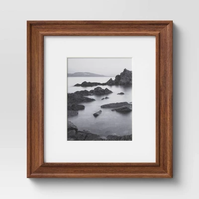 Wood Matted Wall Frame Midtone Woodgrain - Threshold™ 6 Wood Matted Wall Frame Midtone Woodgrain - Threshold™ - Image 6