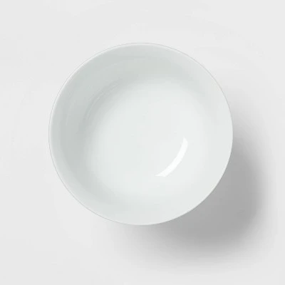 80oz Porcelain Beaded Footed Serving Bowl White - Threshold™ 2 80oz Porcelain Beaded Footed Serving Bowl White - Threshold™ - Image 2