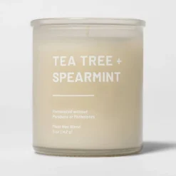 Glass Jar Tea Tree And Spearmint Candle Beige - Threshold™ -Threshold Home Outlet Store GUEST 44b883d8 baee 4787 a74c 3d32a16e8b4f