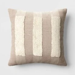 Textural Woven Striped Square Throw Pillow - Threshold™ -Threshold Home Outlet Store GUEST 44bd2b64 da9a 4165 b973 54c82c1e2530
